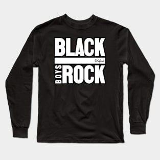 Black Boys Rock Long Sleeve T-Shirt